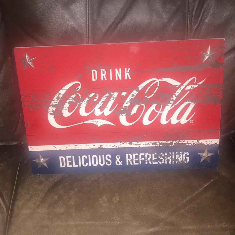 Coca Cola Memorabilia Wall Art set of 2